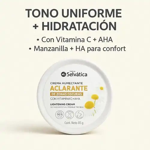 Crema Humectante Aclarante – Luz Visible para tu Piel