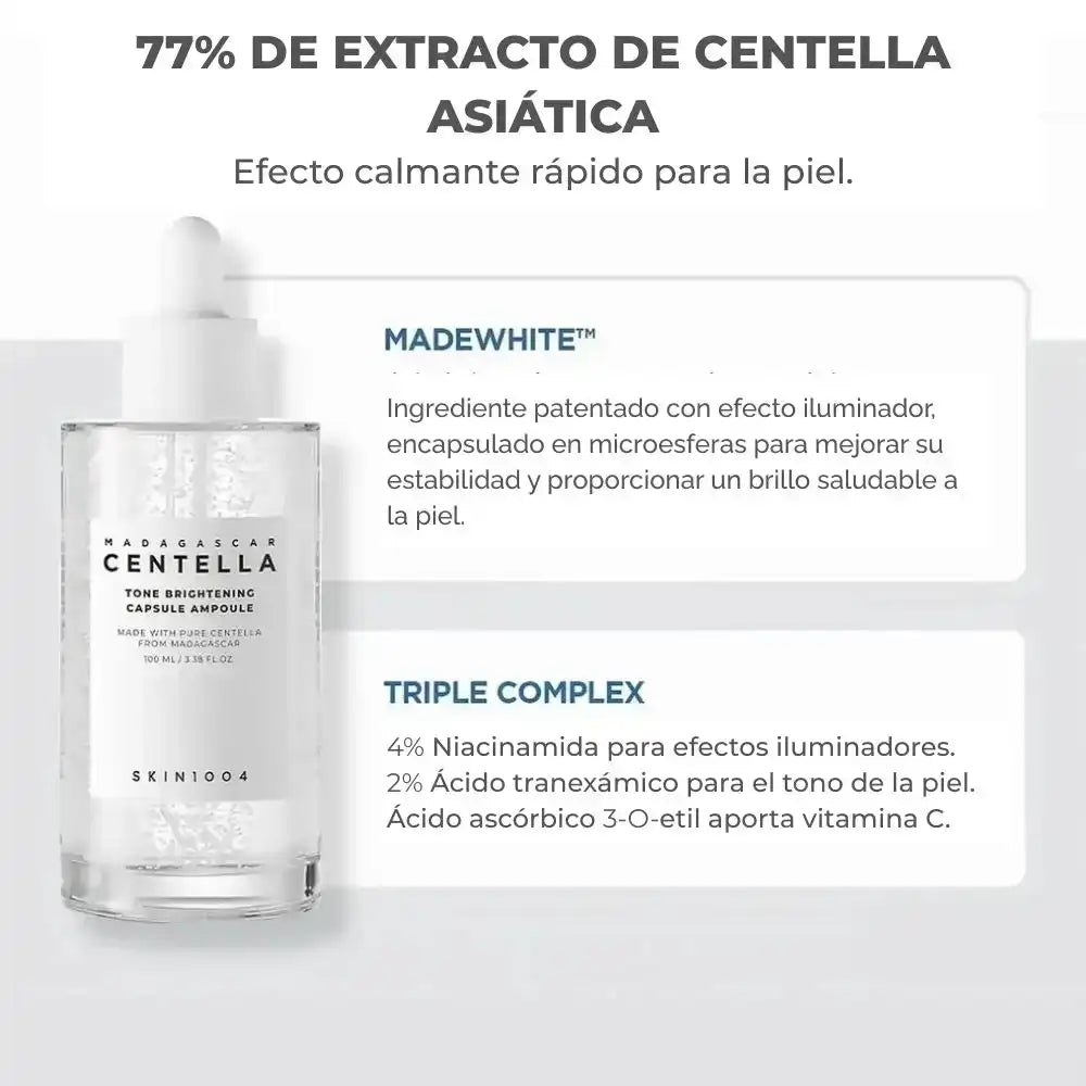 AMPOLLA ILUMINADORA CON CENTELLA ASIÁTICA