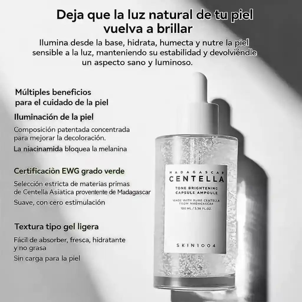 AMPOLLA ILUMINADORA CON CENTELLA ASIÁTICA