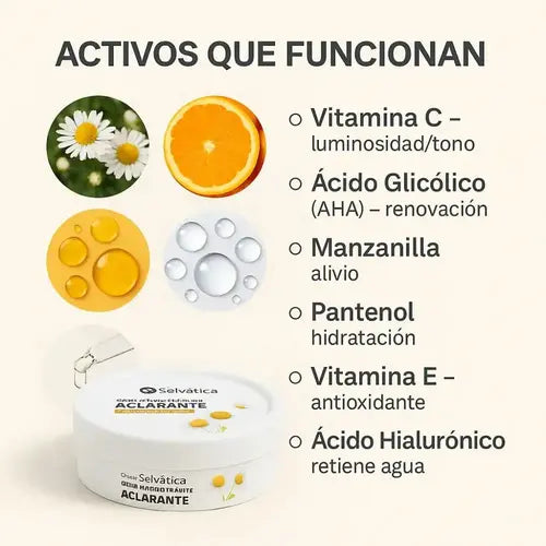 Crema Humectante Aclarante – Luz Visible para tu Piel